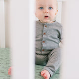 Premium Knit Fitted Crib Sheet - Poe