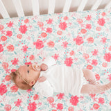 Premium Knit Fitted Crib Sheet - June