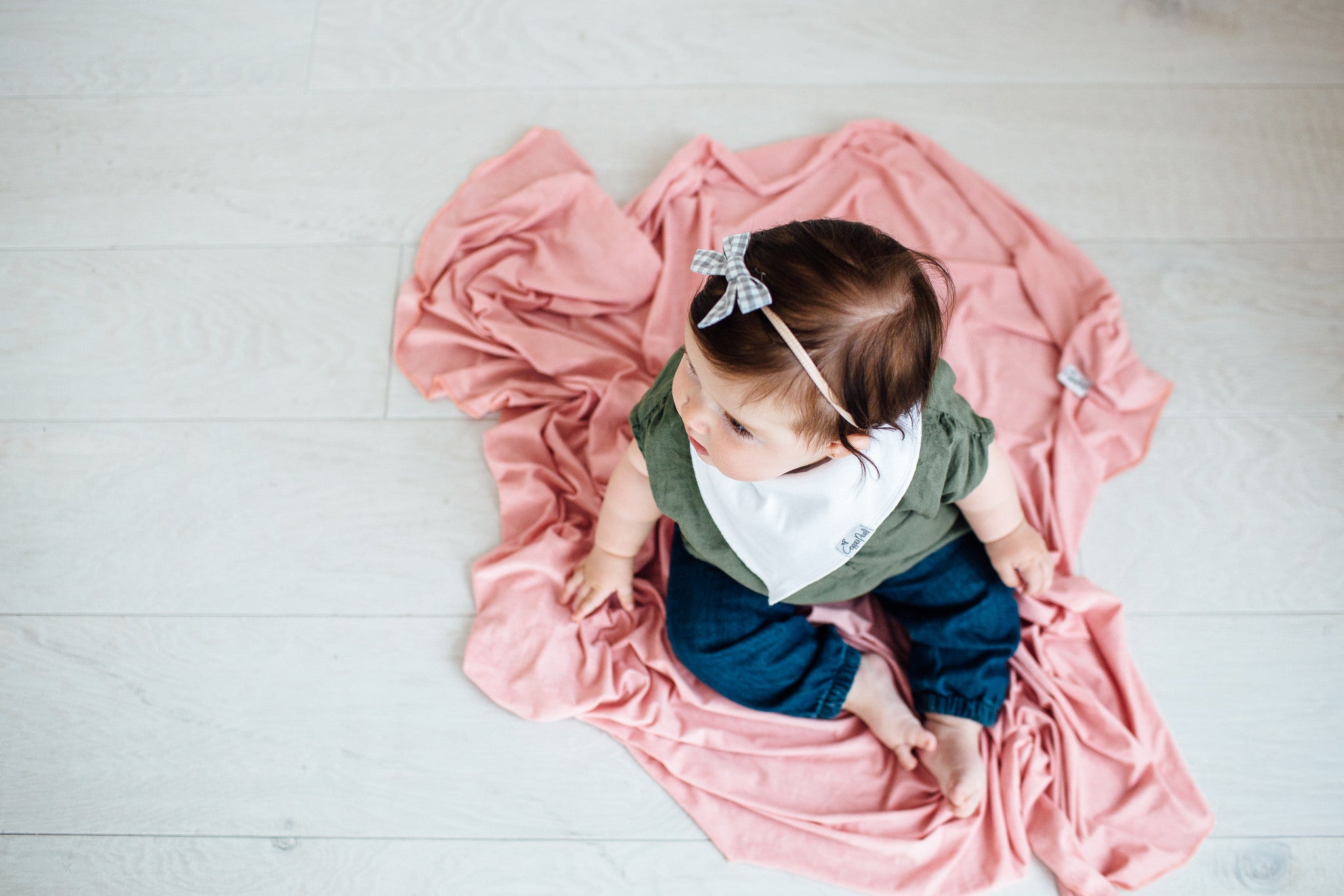 Knit Swaddle Blanket - Darling Single - Copper Pearl - 3
