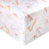 Premium Knit Fitted Crib Sheet - Coral