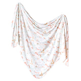 Knit Swaddle Blanket - Coral