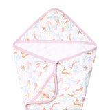 Premium Baby Knit Hooded Towel - Coral