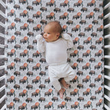 Premium Knit Fitted Crib Sheet - Bison