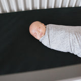 Premium Knit Fitted Crib Sheet - Midnight