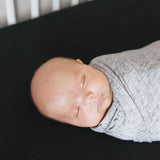 Premium Knit Fitted Crib Sheet - Midnight