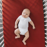 Premium Knit Fitted Crib Sheet - Rust