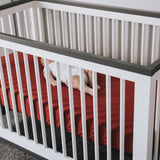 Premium Knit Fitted Crib Sheet - Rust