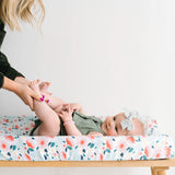 Premium Knit Diaper Changing Pad Cover - Leilani