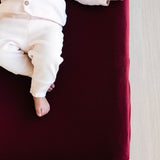Premium Knit Diaper Changing Pad Cover - Ruby