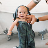 Premium Baby Knit Hooded Towel - Hunter