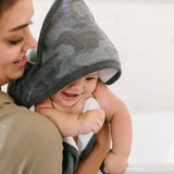 Premium Baby Knit Hooded Towel - Hunter