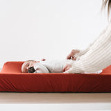 Premium Knit Diaper Changing Pad Cover - Rust