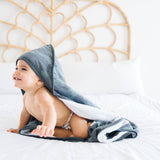 Premium Baby Knit Hooded Towel - Hunter