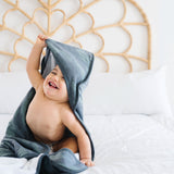 Premium Baby Knit Hooded Towel - Hunter
