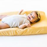 Premium Knit Diaper Changing Pad Cover - Marigold