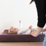 Premium Knit Diaper Changing Pad Cover - Plum