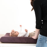 Premium Knit Diaper Changing Pad Cover - Plum
