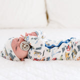 Newborn Knotted Gown - Diesel