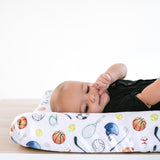 Premium Knit Diaper Changing Pad Cover - Varsity