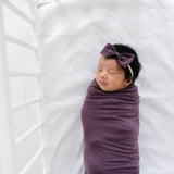 Bowtie Baby Bow - Plum