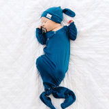 Newborn Knotted Gown - River