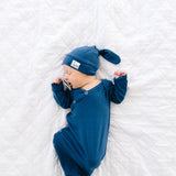 Newborn Knotted Gown - River