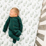 Premium Knit Fitted Crib Sheet - Fern