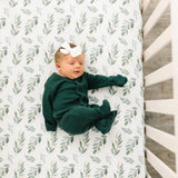 Premium Knit Fitted Crib Sheet - Fern