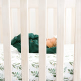 Premium Knit Fitted Crib Sheet - Fern
