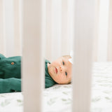 Premium Knit Fitted Crib Sheet - Fern