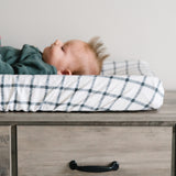 Premium Knit Diaper Changing Pad Cover - Ledger