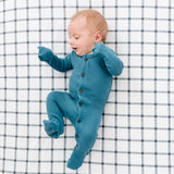 Premium Knit Fitted Crib Sheet - Ledger