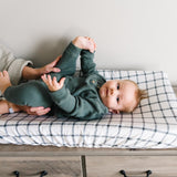 Premium Knit Diaper Changing Pad Cover - Ledger