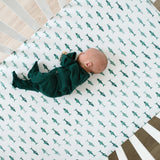 Premium Knit Fitted Crib Sheet - Pacific