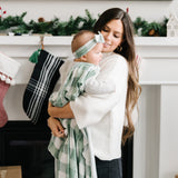 Knit Swaddle Blanket - Pine