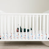 Premium Knit Fitted Crib Sheet - Varsity