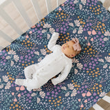 Premium Knit Fitted Crib Sheet - Meadow