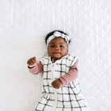 Knit Headband Bow - Ledger