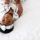 Knit Headband Bow - Ledger
