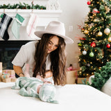 Top Knot Hat - Pine
