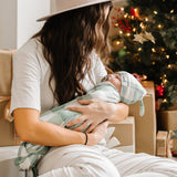 Knit Swaddle Blanket - Pine