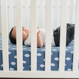 Premium Knit Fitted Crib Sheet - Quarterback