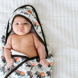 Premium Baby Knit Hooded Towel - Bison