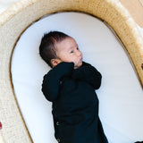 Newborn Knotted Gown - Midnight