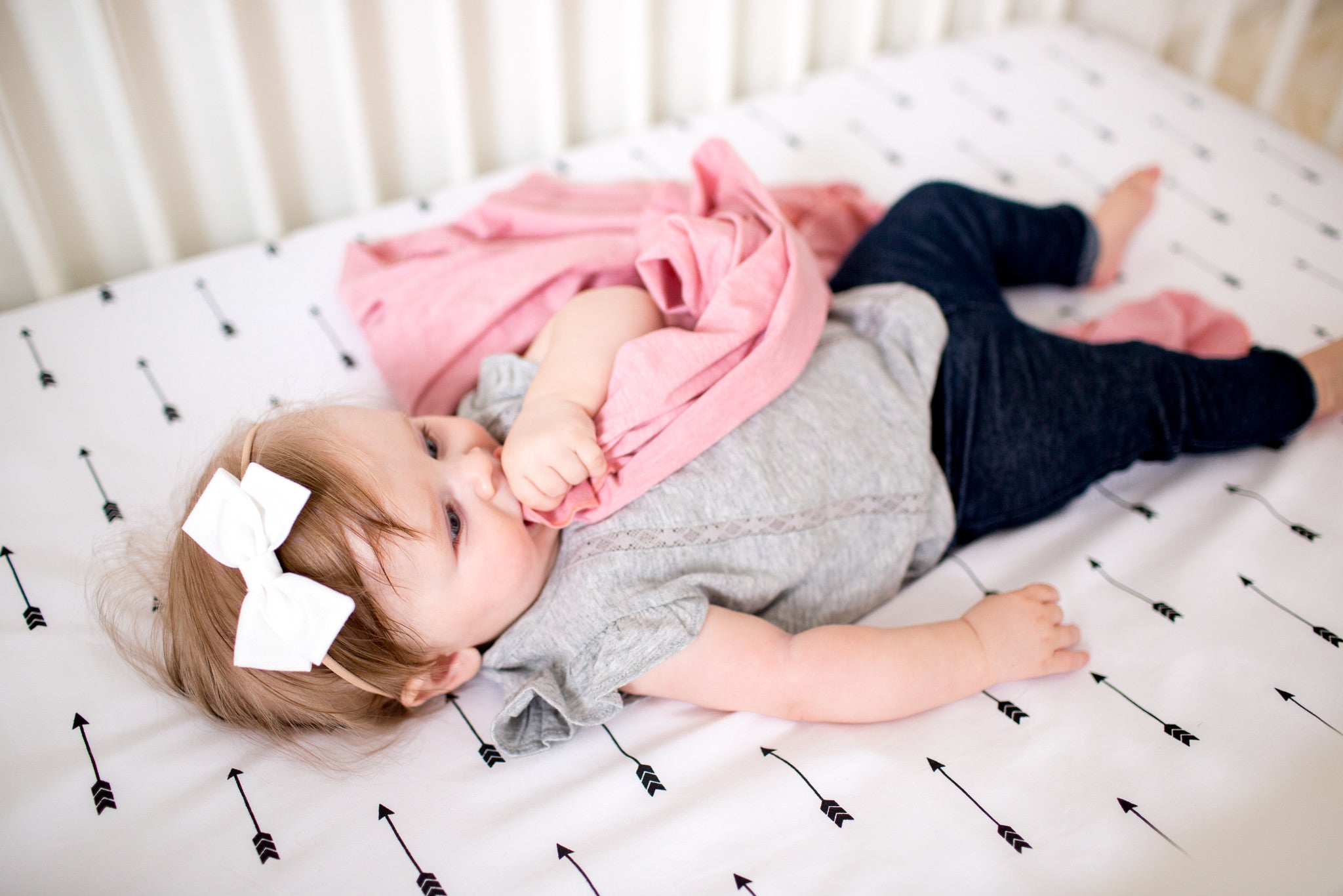 Knit Swaddle Blanket - Darling Single - Copper Pearl - 4