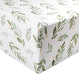 Premium Knit Fitted Crib Sheet - Fern