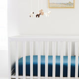 Premium Knit Fitted Crib Sheet - Steel