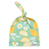 Top Knot Hat - Lemon