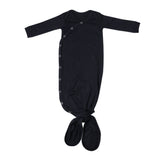 Newborn Knotted Gown - Midnight