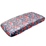 Premium Knit Diaper Changing Pad Cover - Poppy